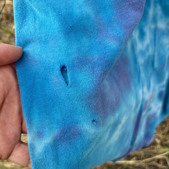 Broken Promises Santa Cruz Cobra Snake Tie Dye T-Shirt Medium Blue Graphic Tee - Picture 7 of 7